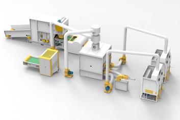 HJ-500 Γραμμή ανάμειξης και πλήρωσης ινών-σφουγγαριών