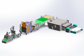 Γραμμή παραγωγής βάτας HJ-Polyester